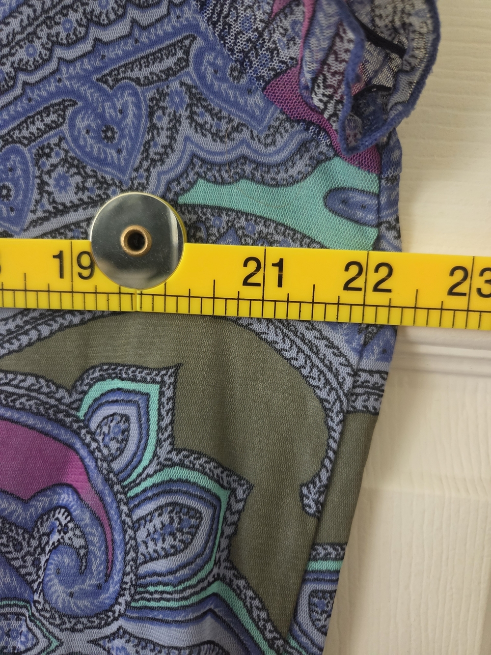 INC International Concepts Purple Paisley Women's Top XL - Picture 4 of 7